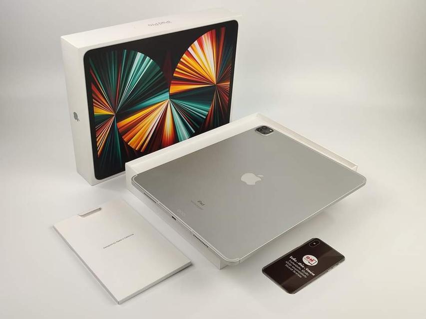 ขาย/แลก iPad Pro 2021 (Gen5) 12.9นิ้ว 1TB (Wifi+Cellular) สี Silver ศูนย์ไทย ประกันศูนย์ เพียง 44,900 บาท  1