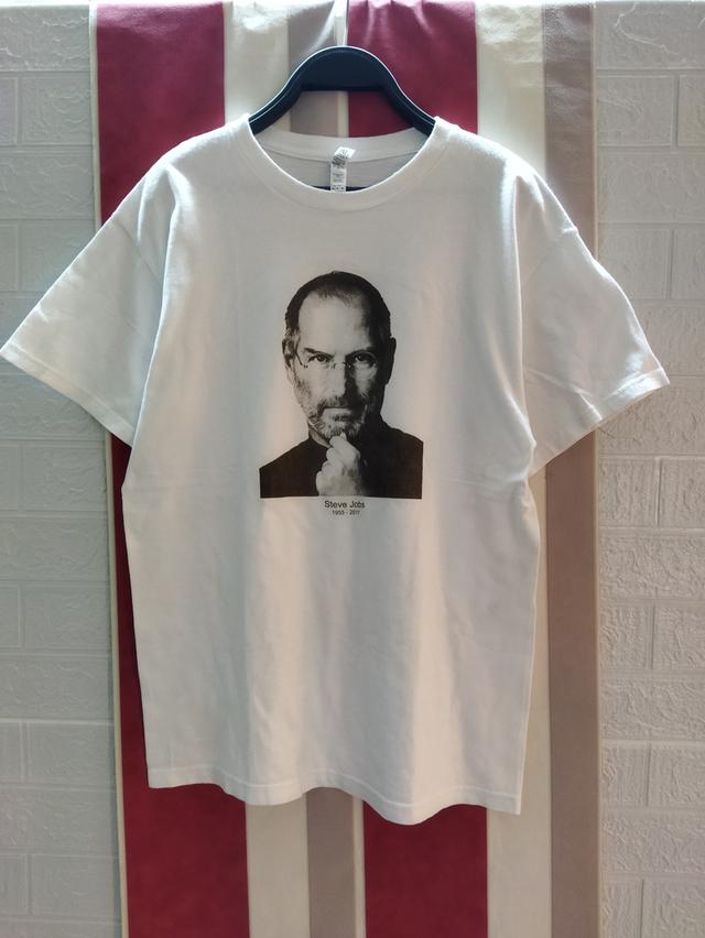 เสื้อยืด Steve jobs size L มือสองสภาพ9/10 รูปที่ 6