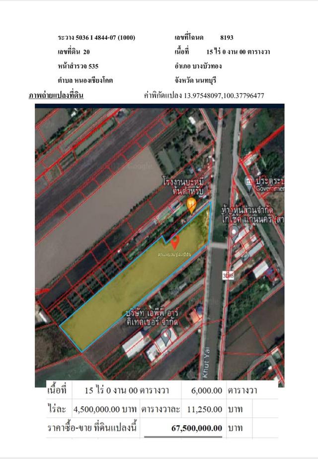 ที่ดิน บางบัวทอง นนทบุรี 1