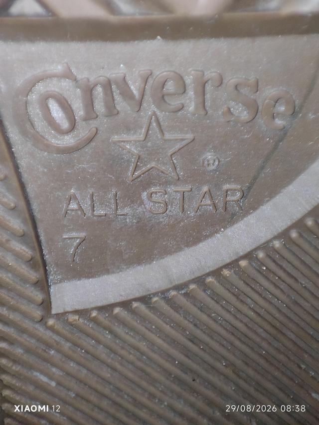 รองเท้า Converse แท้ รุ่นChuck Taylor All Star High(สีเหลือง) ผลิตปี2004 ป้ายส้นแบบยุค2000 รหัสสินค้า(SKU):1P961 เบอร์ 7 รูปที่ 10