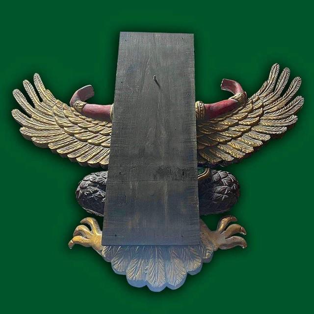 พญาครุฑไม้สัก ขนาด120ซม ครุฑไม้แกะสลัก