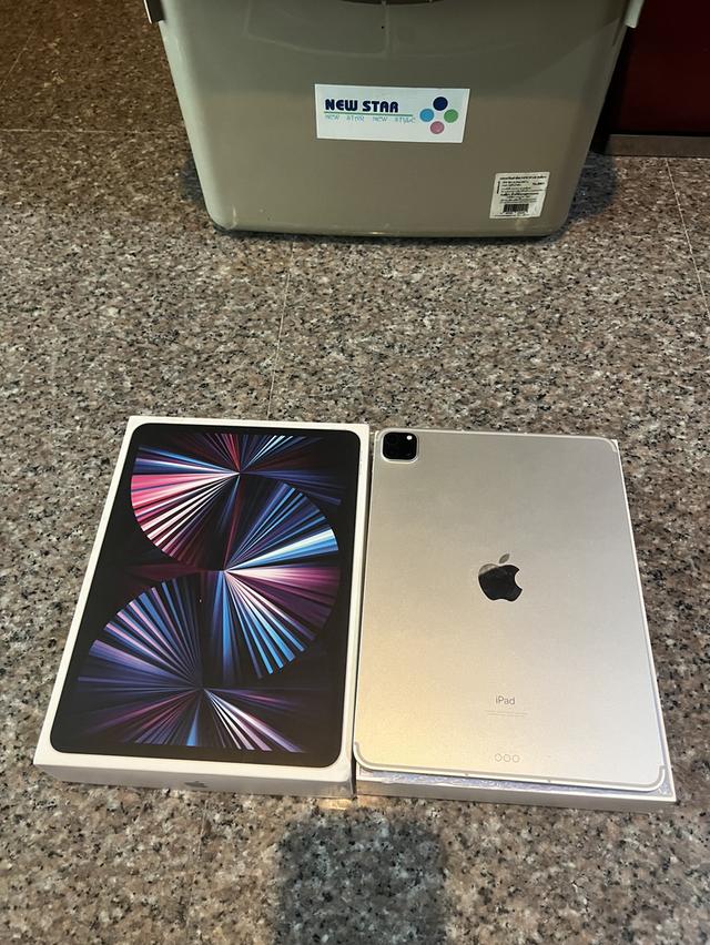 ขายiPadPro11นิ้วM1สีSilver128กิ๊กWifi Celluerยกกล่องใช้งานดีถูกๆๆ รูปย่อยที่ 2