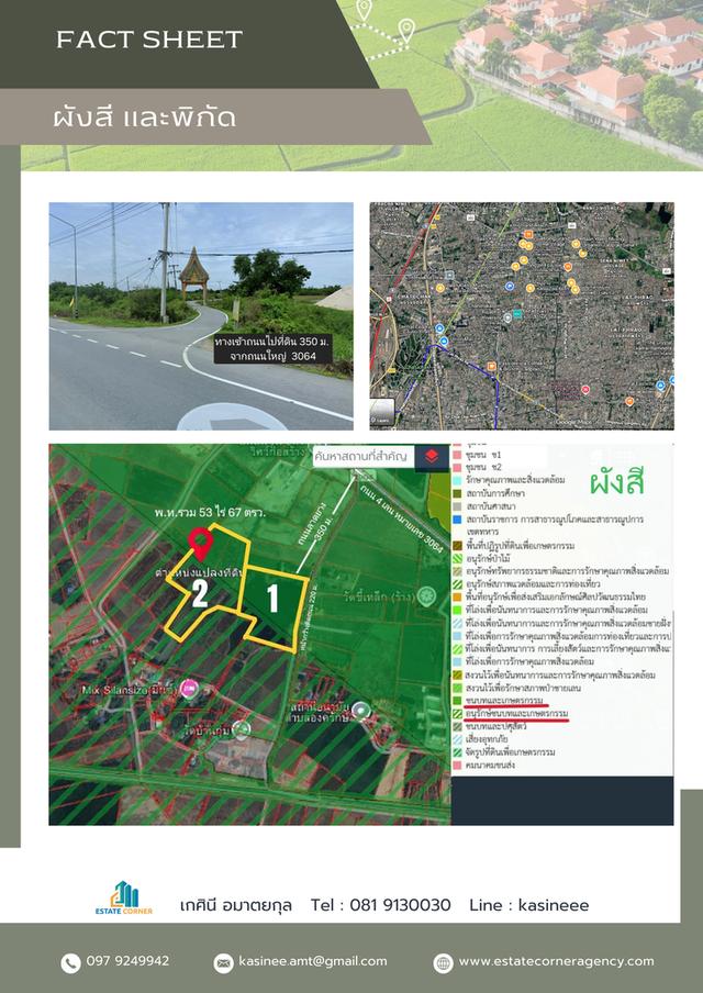 ขายที่ดินแปลงใหญ่พร้อมบ่อน้ำ 53 ไร่ ติดถนน (ใกล้ถนน 3064) ต.โคกพุทรา อ.โพธิ์ทอง จ.อ่างทอง โฉนดพร้อมโอนทันที เหมาะสำหรับ ทำฟาร์ม เกษตรกรรม 4