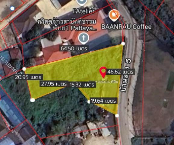 ขายที่ดินทำเลดีหนองปรือ พัทยา 392 ตรว. บ้านล่าง5ซอยพรประภานิมิตร18/1 อ.บางละมุง ชลบุรี