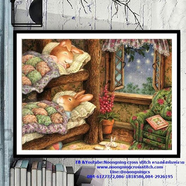 ร้าน Noongning Cross stitch ครอสติสพิมพ์ลาย จำหน่ายอุปกรณ์ครอสติส ภาพติดเพชร1368 5