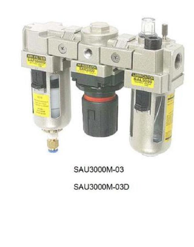 SAU300-03BG SKP Filter regulator 3 unit size 3/8" Manaul ปรับมือ pressure 0-10bar(kg/cm2) 150psi korea 1