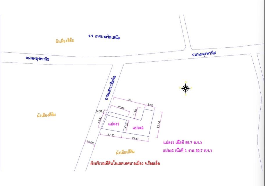 ขายที่ดินในเทศบาลเมืองร้อยเอ็ด 3