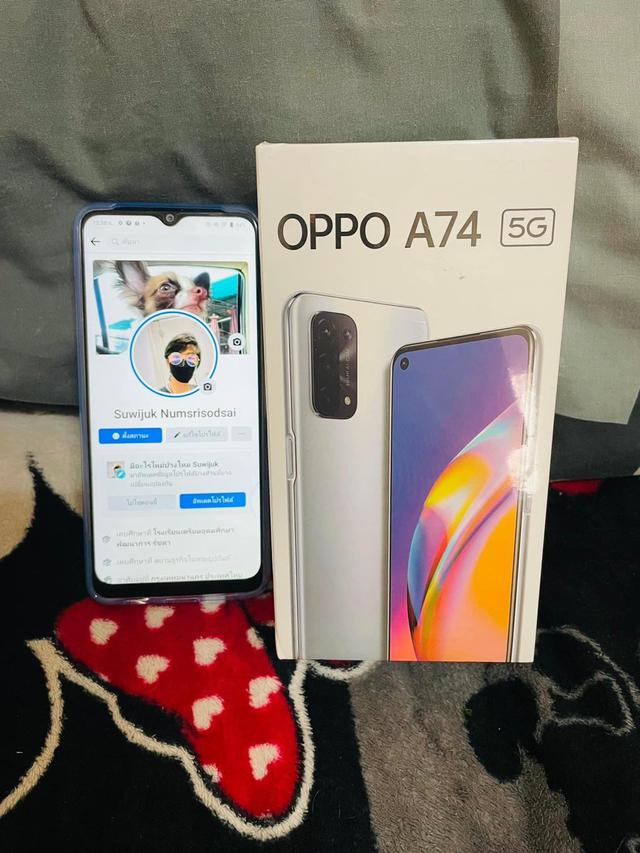 📱OPPO A74 5G สีเทา📱  2