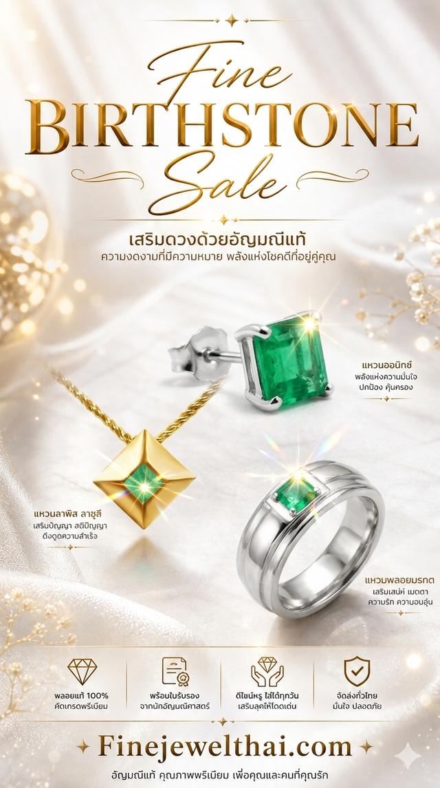 Finejewelthai เครื่องประดับพลอยแท้ จี้มรกต พลอยแท้ P1119em