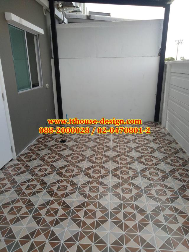 ต่อเติมแบบครบวงจร โครงหลังคา กันสาด ต่อเติมห้องครัว เทพื้นปูกระเบื้อง ID line :dddesign23 11