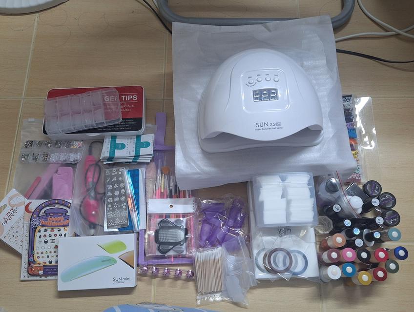 อุปกรณ์ทำเล็บเจลครบชุด