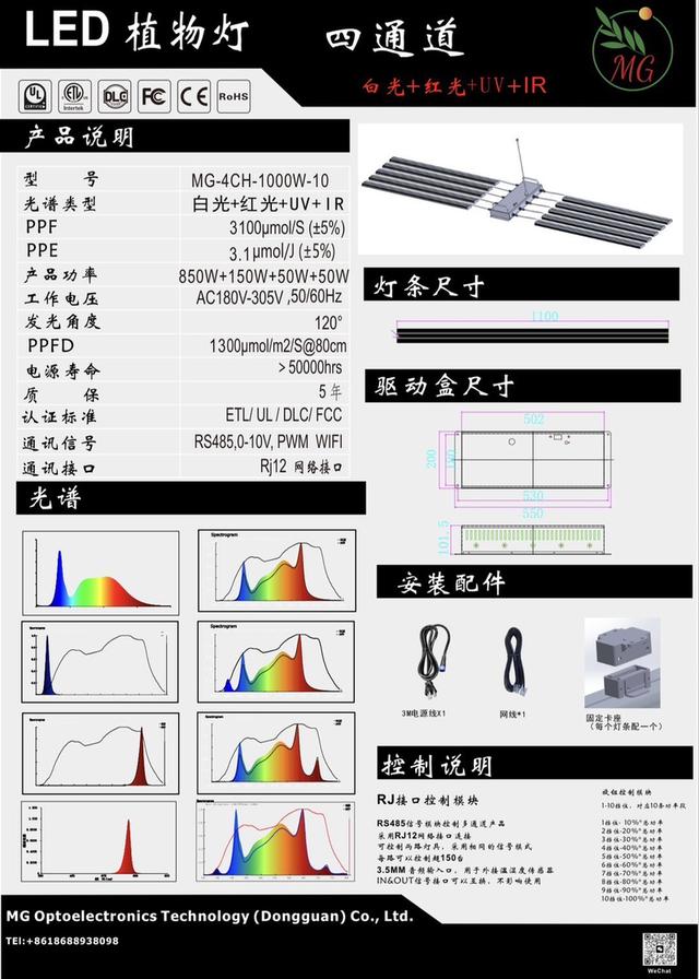 ไฟปลูกต้นไม้ รุ่น MG-4CH-1000W-10 รูปย่อยที่ 4
