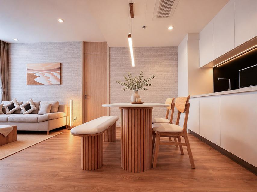 ให้เช่า Condo Noble Form Thonglor, Combine Room 64 ตารางเมตร 2 ห้องนอน 2 ห้องน้ำ ชั้น15 ห้องใหม่ ตกแต่งครบตามรูป 3