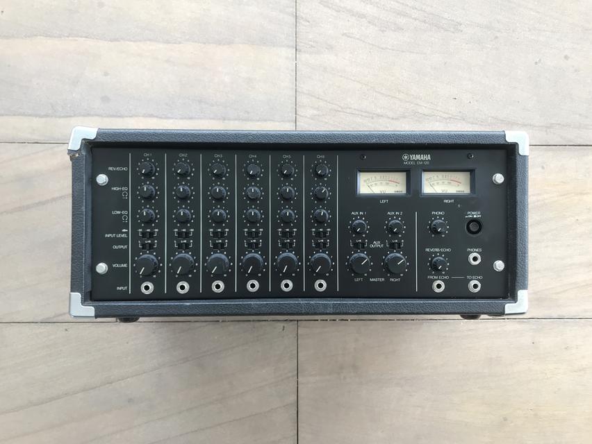 Yamaha EM-120 Powered 6 Channel Mixer with Spring Reverb 1970's (Made in Japan)