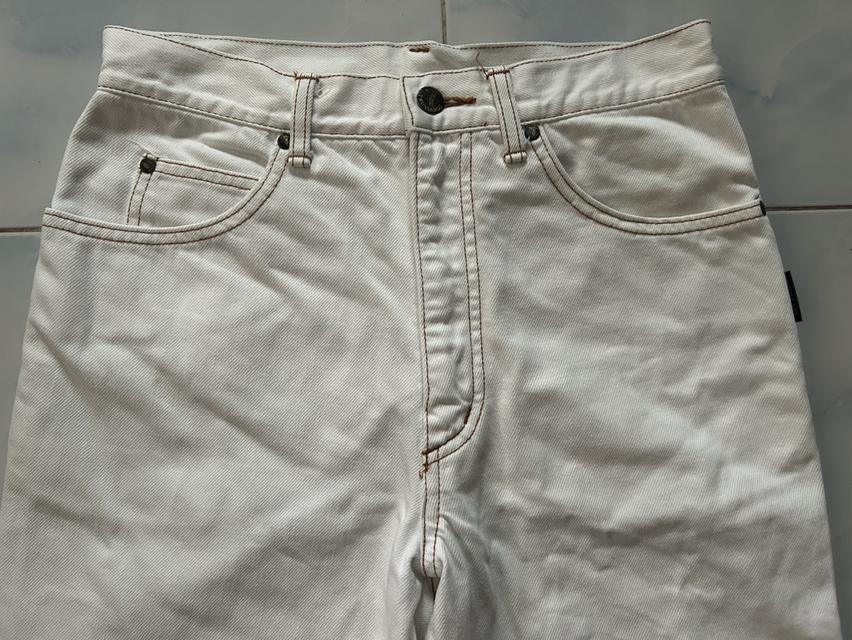 🔥 [Rare Item / สภาพสะสม] กางเกงยีนส์วินเทจ 90s Trussardi Jeans สีขาวครีม คลีนกริ๊บ ✨ รูปที่ 5
