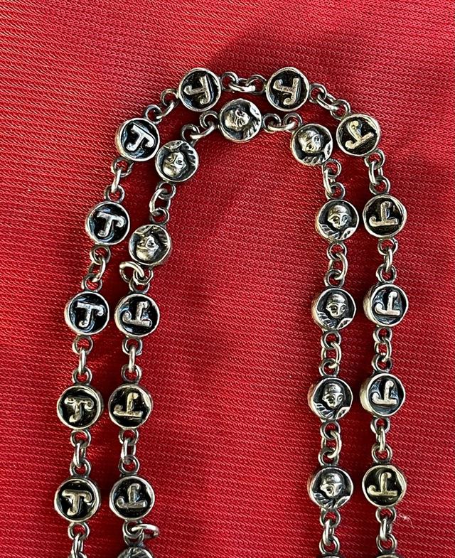 สร้อยนะโม หลวงพ่อท่านคล้าย สร้อยนะโมถมเงิน ปี2508 ยุคแรก 5