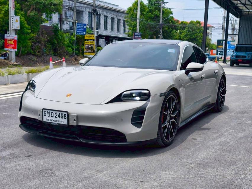 รหัสรถ KPV2498 2022 Porsche Taycan 4S สีเคยอน ภายในแดง