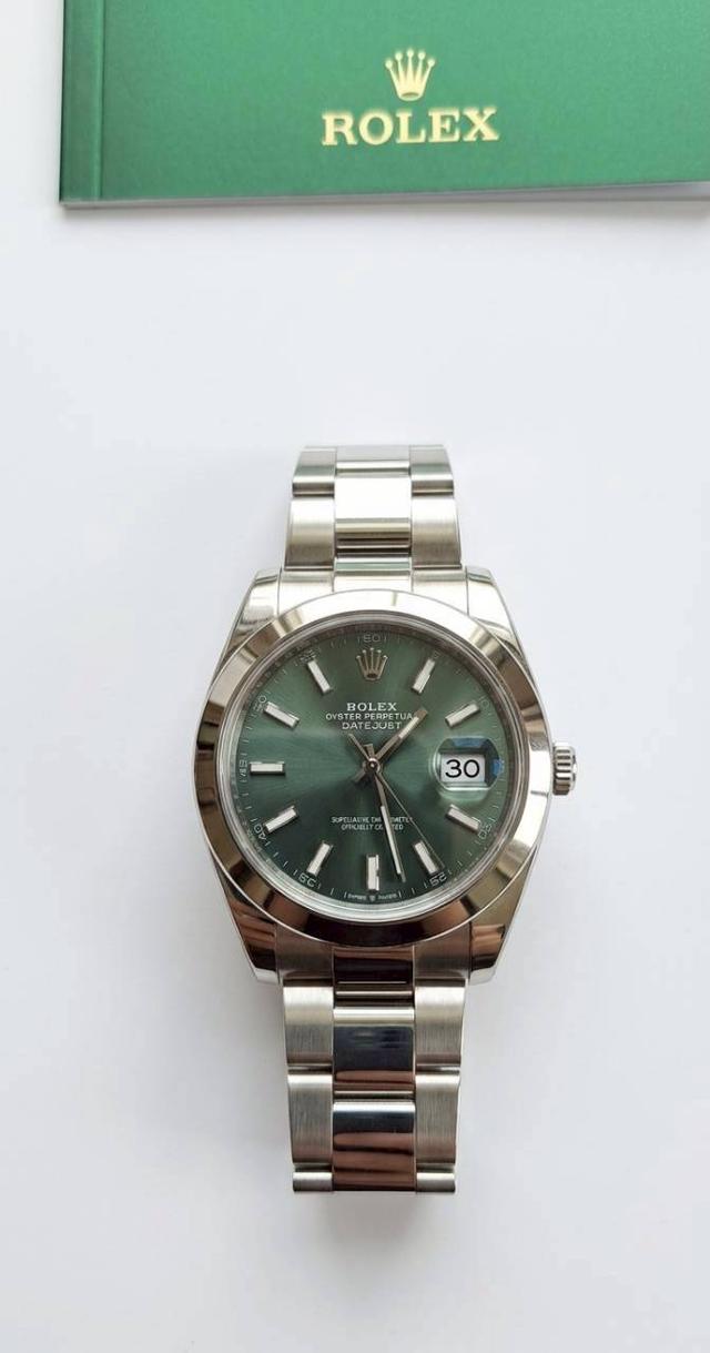 ขายนาฬิกา Rolex Datejust 41 Mint Green Ref. M126300-0019 สภาพมือสอง ใหม่มาก พร้อมใช้
