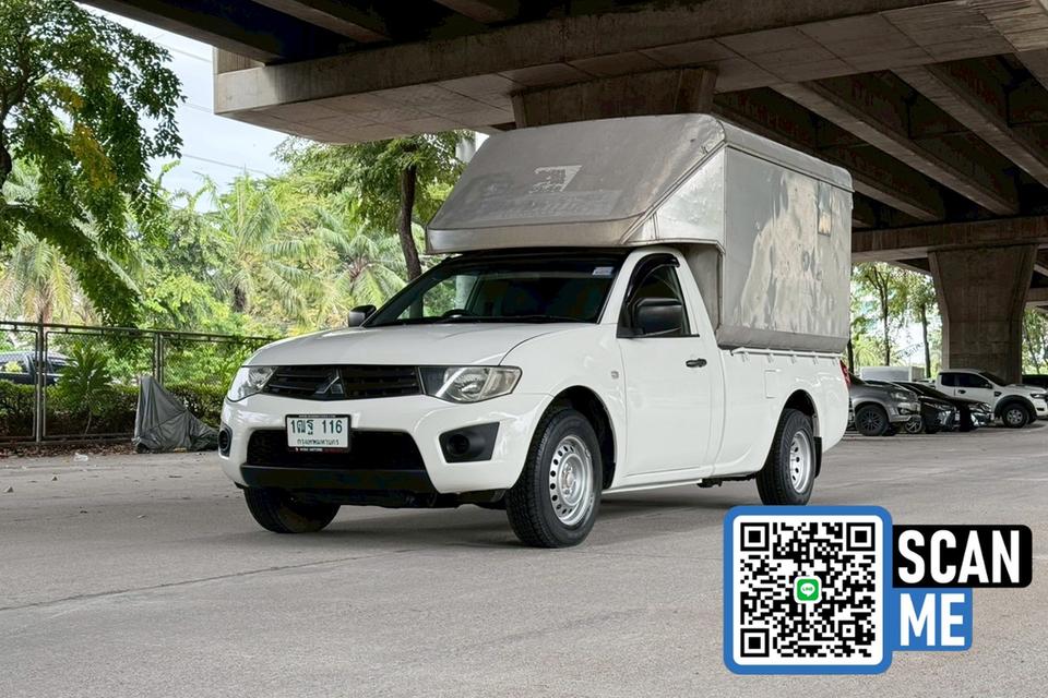 Mitsubishi Triton Single Cab 2.4 CNG MT ปี 2014 พร้อมตู้ทึบ
