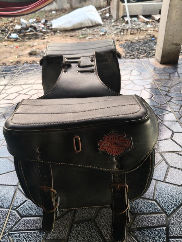 กระเป๋าข้างหนังแท้ harley davidson