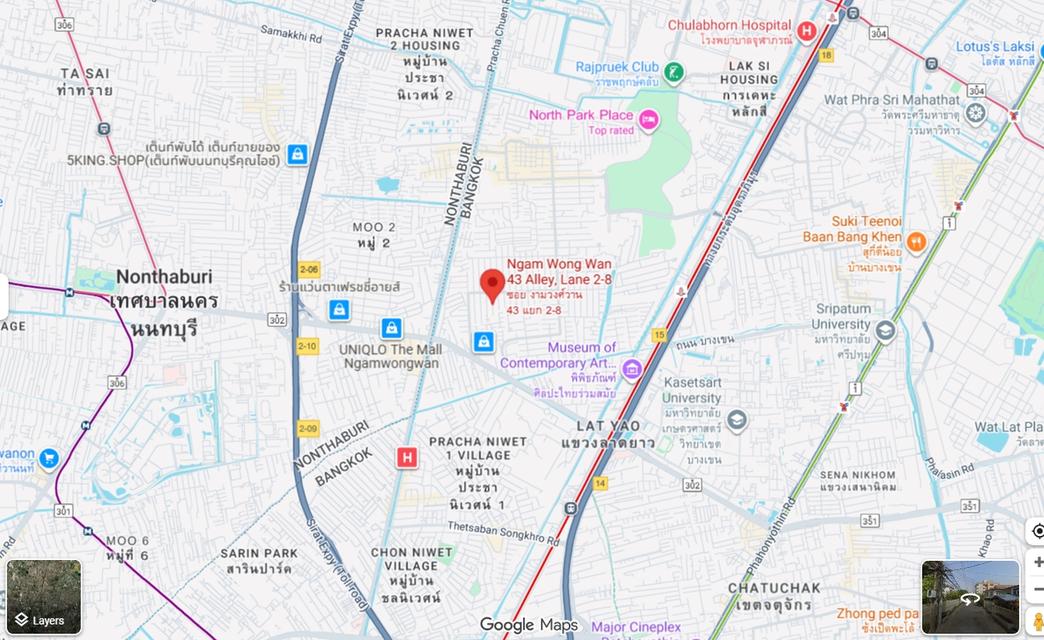 🌿ขายที่ดินเปล่า ถมแล้ว 100 ตรว. ซอยงามวงศ์วาน 43 แยก 2-8 ทำเลทอง ใจกลางงามวงศ์วาน 4