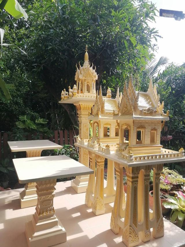 ขายศาลพระภูมิ Spirit House ศาลโมเดิร์น ศาลเจ้าที่ ตา-ยาย พระพรหมติดกระจก เจดีย์ โต๊ะหินอ่อนและรับซ่อมศาลและตกแต่งต่อเติมศาล 8