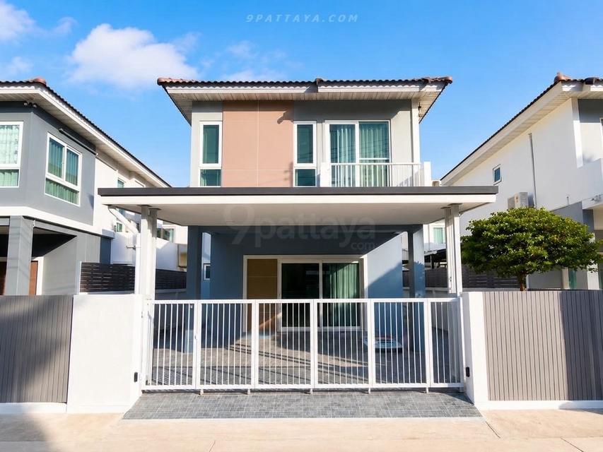 For Rent — Brand-New 2-Storey House at Supalai Primo Pattaya 38sqw 150sqm 3bedrooms 2bathrooms 2car park 1
