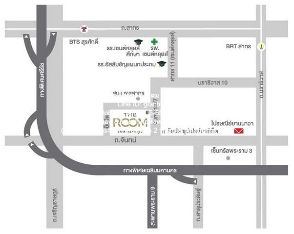 ขายคอนโด เดอะรูม สาทร-เซนต์หลุยส์ (The Room Sathorn-St.Louis) ใกล้ BTS เซ็นต์หลุยส์ ชั้น 23-24 64.81 ตร.ม. 2 น 2 น้ำ ราค 2