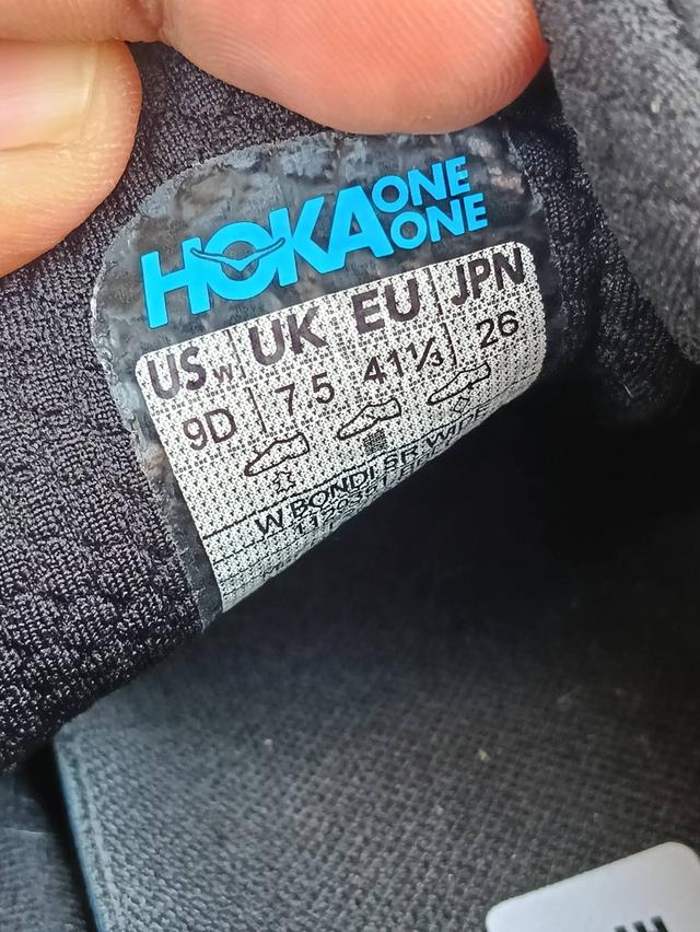 Hoka Bondi SR Size 41.5/26 cm สภาพดี ไม่มีตำหนิขาดเย็บ เชือกเดิม ซอฟท์เดิม พื้นเต็มใช้ได้ยาว ๆ ราคา 550บาท รวมส่ง รูปที่ 7