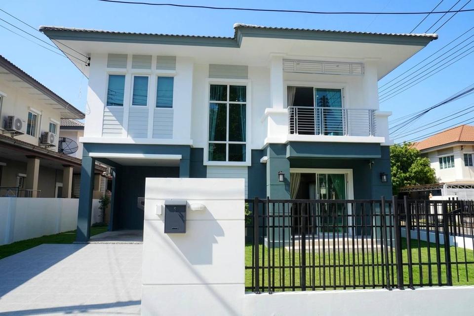 บ้านเดี่ยวรีโนเวทใหม่(หลังมุม)มบ.พฤกษาวิลเลจ 35 ตกแต่งฟรีเฟอร์พร้อมอยู่ 1