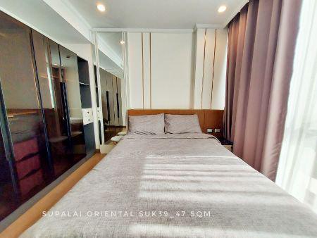 ให้เช่า คอนโด fully furnished 1 bedroom unblocked viewSupalai Oriental สุขุมวิท 39 47 ตรม. close to EmQuartier 9