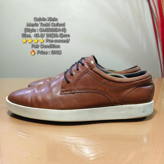 Calvin KleinMen's Todd Oxford(Style : CMESBEN-R) Size.  43.5/ 28(28.5)cm⭐⭐⭐⭐ Pre-owned/ Fair Condition🔥 Price : 590฿
