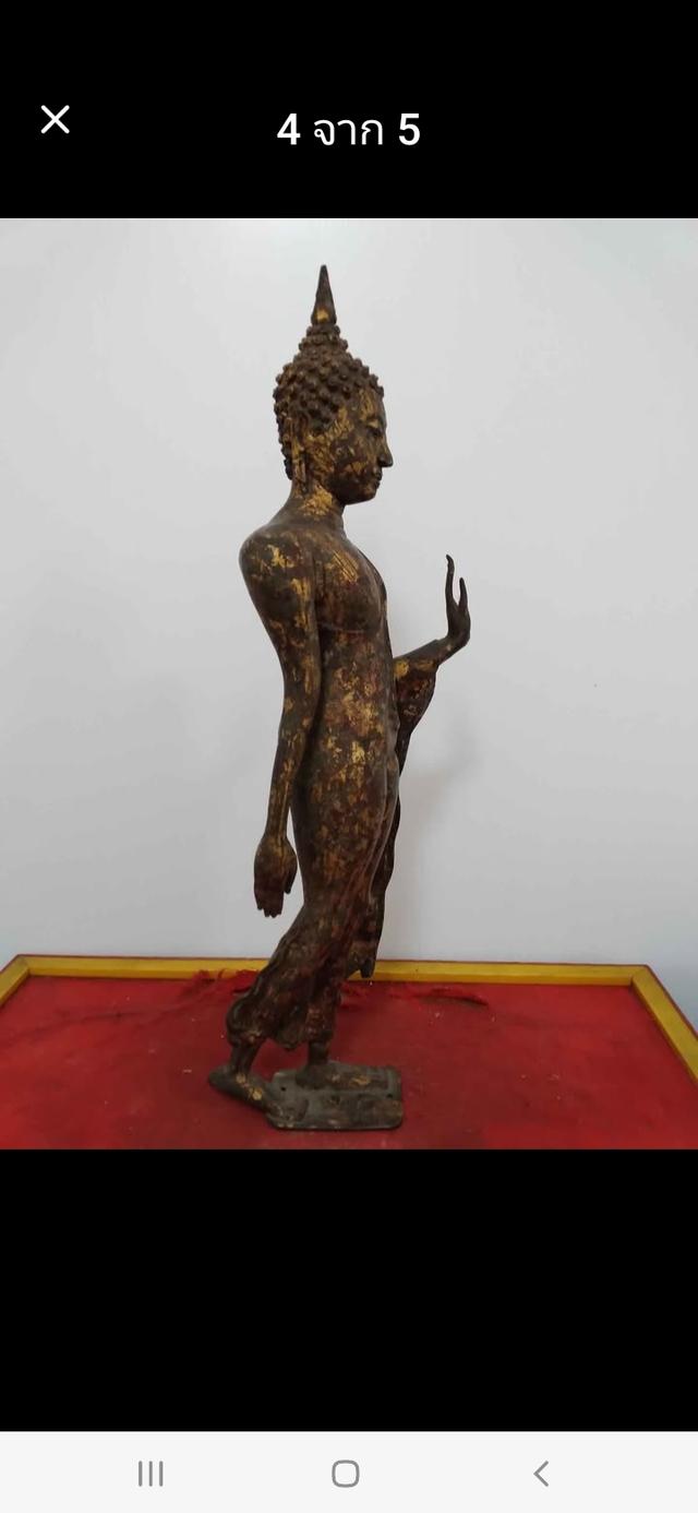 พระบูชาปางลีลาสุโขทัยสูง16นิ้ว รูปที่ 4