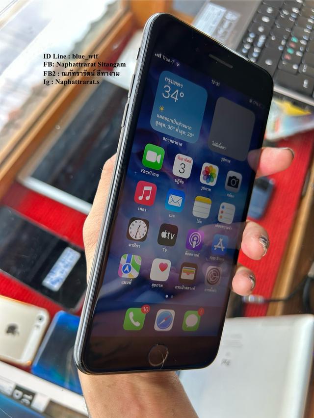 IPhone7Plus 128GB สแกนนิ้วได้ ได้ทุกซิม ใช้งานปกติ สภาพสวย จอใหญ่ แบตทน 3