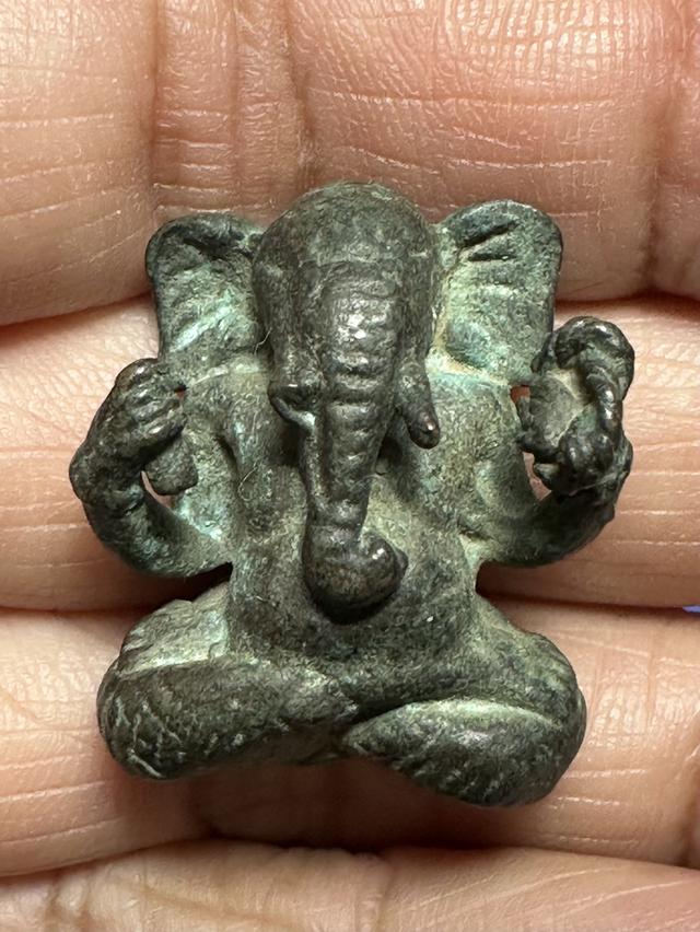รูปหล่อโบราณพระพิฆเนศ เนื้อสัมฤทธิ์