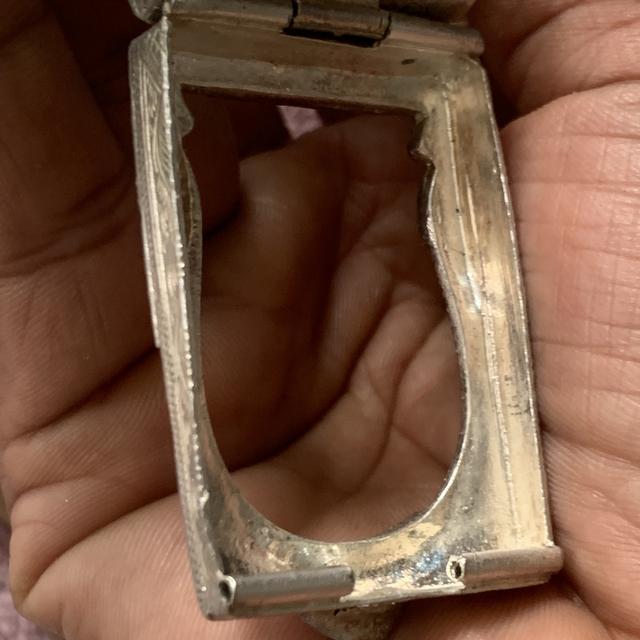 กรอบเงินแท้เก่า ใส่พระะสมเด็จ รูปที่ 13