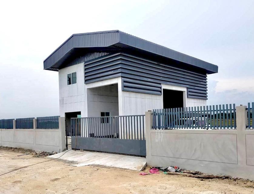 ที่ดิน+พร้อมรับสร้างโกดัง โรงงาน ออฟฟิศใหม่ ย่านบางบัวทอง นนทบุรี 340 3