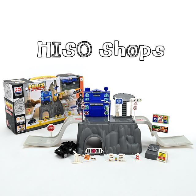 Police DIY Parking Lot & Police Station Playset 35 Pcs.ชุดของเล่นสถานีตำรวจ DIY มีไฟ มีเสียงดนตรี พร้อมรถตำรวจและอุปกรณ์ครบครัน 4