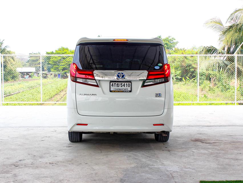 TOYOTA ALPHARD 2.5 HYBRID G ปี 2015 โฉม ปี 15-23 รถศูนย์ TOYOTA Thailand รถครอบครัว นั่งสบาย ขับขี่สนุก เบนซิน + ไฟฟ้า สีขาว ไมล์เพียง 121,155 km. 6