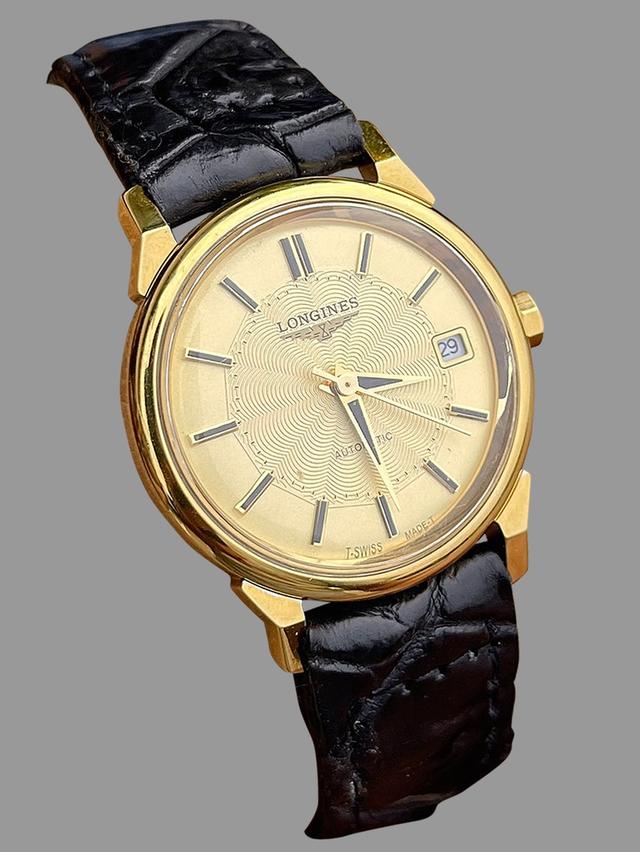 นาฬิกาLongines Automatic สีทอง หน้าปัดลายใยแมงมุม 9