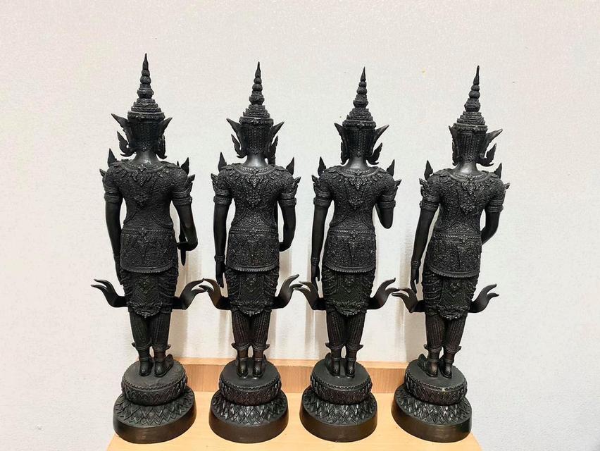 ท้าวจตุโลกบาลทั้งสี่ ทองเหลือง ปี2552 วัดท่าซุง เทพทั้งสี่ทิศทอง 4