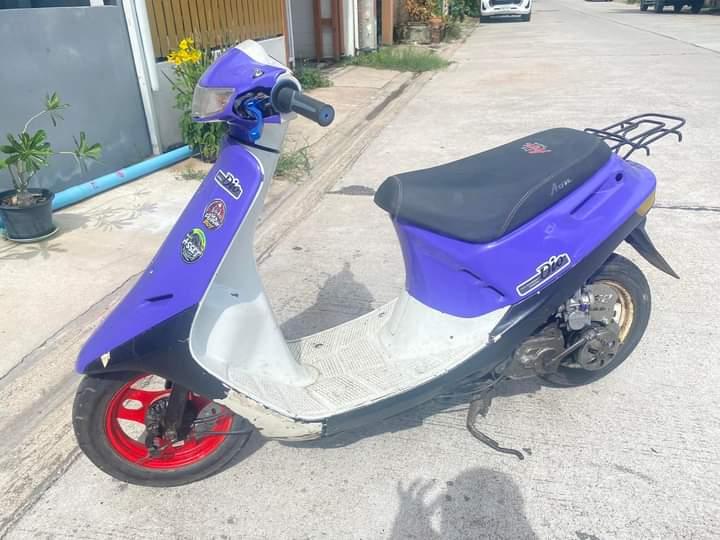 ขายรถ dio 55cc ราคาถูกสีม่วงแถบขาว 2