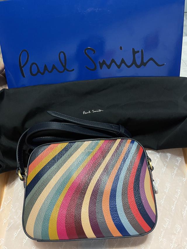 “New”Paul Smith SWIRL LEATHER CROSS-BODY BAG