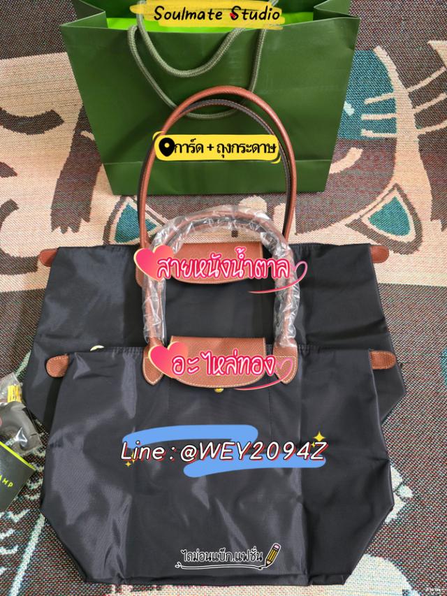 กระเป๋าถือ สะพายข้าง ไหล่ LONGCHAMP LE PLIAGE ORIGINAL TOTE BAG BLACK 15