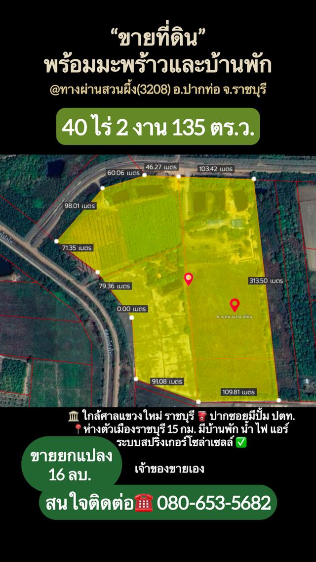 ขายที่ดิน ปากท่อ ราชบุรี 40 ไร่ 3