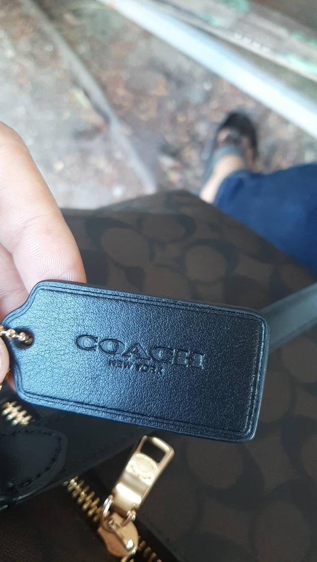 กระเป๋า coach. สีน้ำตาล รูปที่ 7