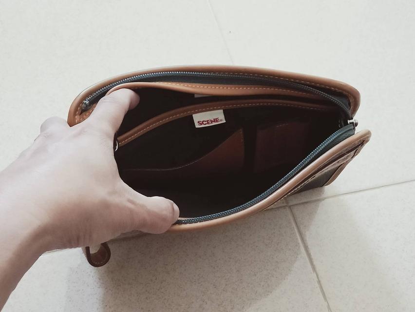SCENE / Japan Luggage Association กป.ครัชใส่ของจุกจิกส่วนตัว หนังโทนสีสวย สภาพดีมาก ยังดูใหม่ สะอาด ไม่มีตำหนิ รูปที่ 4
