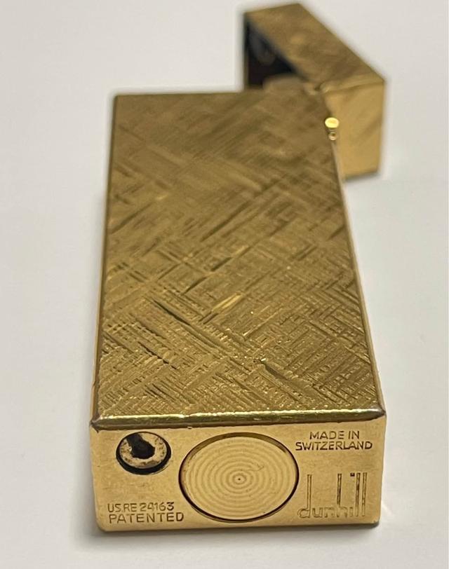 🔥 Dunhill Rollagas – ไฟแช็กทองคำขัดลายคลาสสิกสไตล์ Unisex 🔥