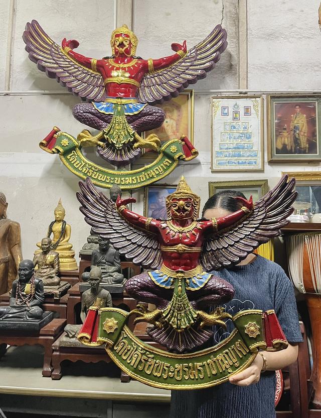 พญาครุฑ รูปหล่อองค์ครุฑ ครุฑองค์ใหญ่ ขนาด70ซม ครุฑแขวนผนัง 7