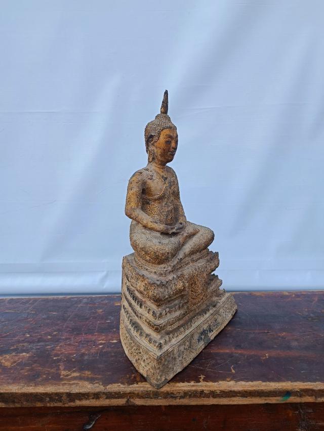 พระบูชา ยุครัตนโกสินทร์ สูง 40 ฐานกว้าง 27 cm. 2